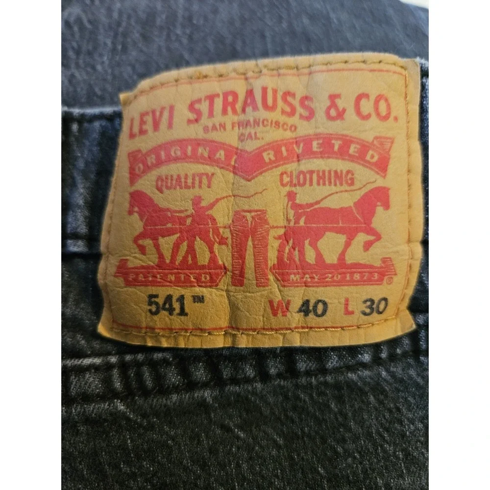 Levi's 541 Casual Black Denim Jeans - Size 40 x‎ 30 (38x27)